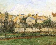 Pang plans under sunset Schwarz Camille Pissarro